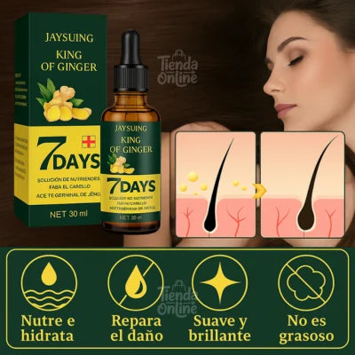 🔥King of Ginger🔥Fortalece y Estimula el Crecimiento Natural de tu Pelo y Barba. X 2 Unds.