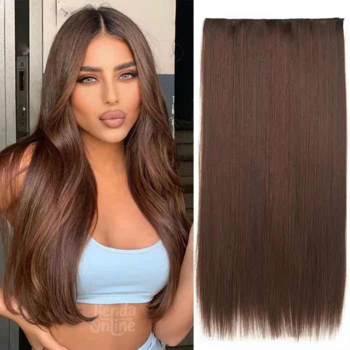 🔥Extensiones de Pelo Ultra Reales - 60cm 🔥 Efecto Profesional en Minutos ✨