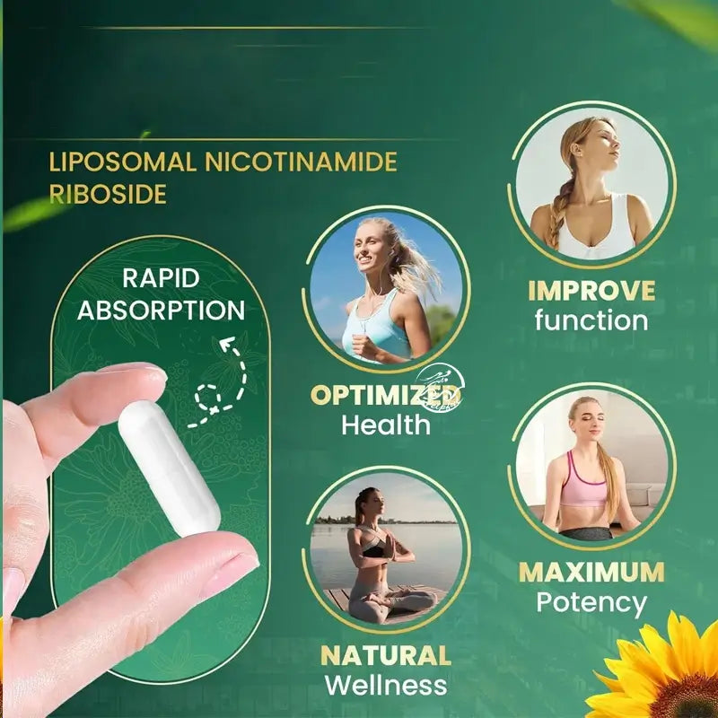 NAD+ Resveratrol Nicotinamide Riboside - Recupera Tu Energía y Juventud.