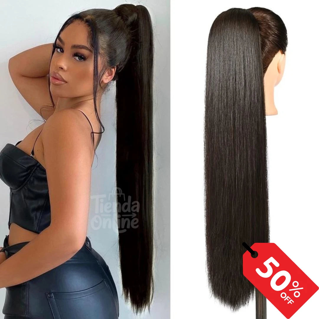 🔥Extension Cola de Caballo Seminatural de 60cm🔥  – Se ve real, se pone fácil. ✨