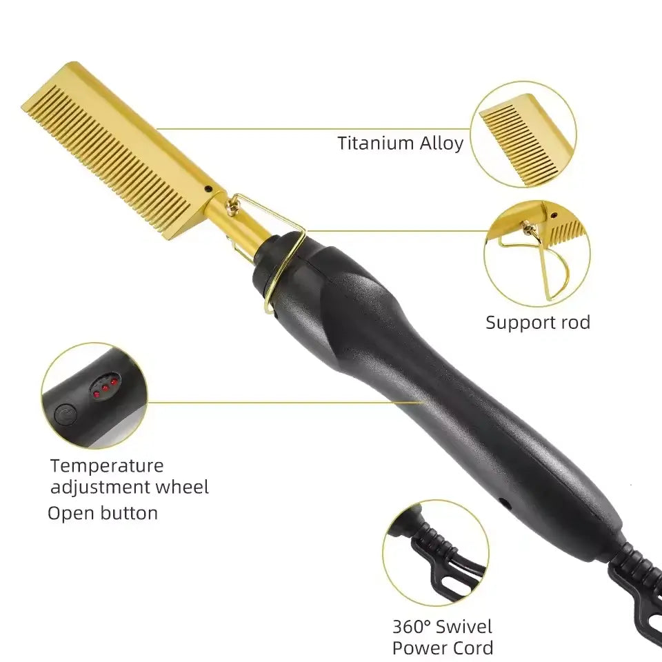Titanium PRO - ¡Cabello Liso, Brillante y Sin Esfuerzo en Minutos!