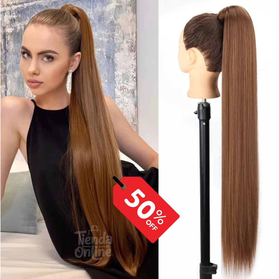 🔥Extension Cola de Caballo Seminatural de 60cm🔥  – Se ve real, se pone fácil. ✨