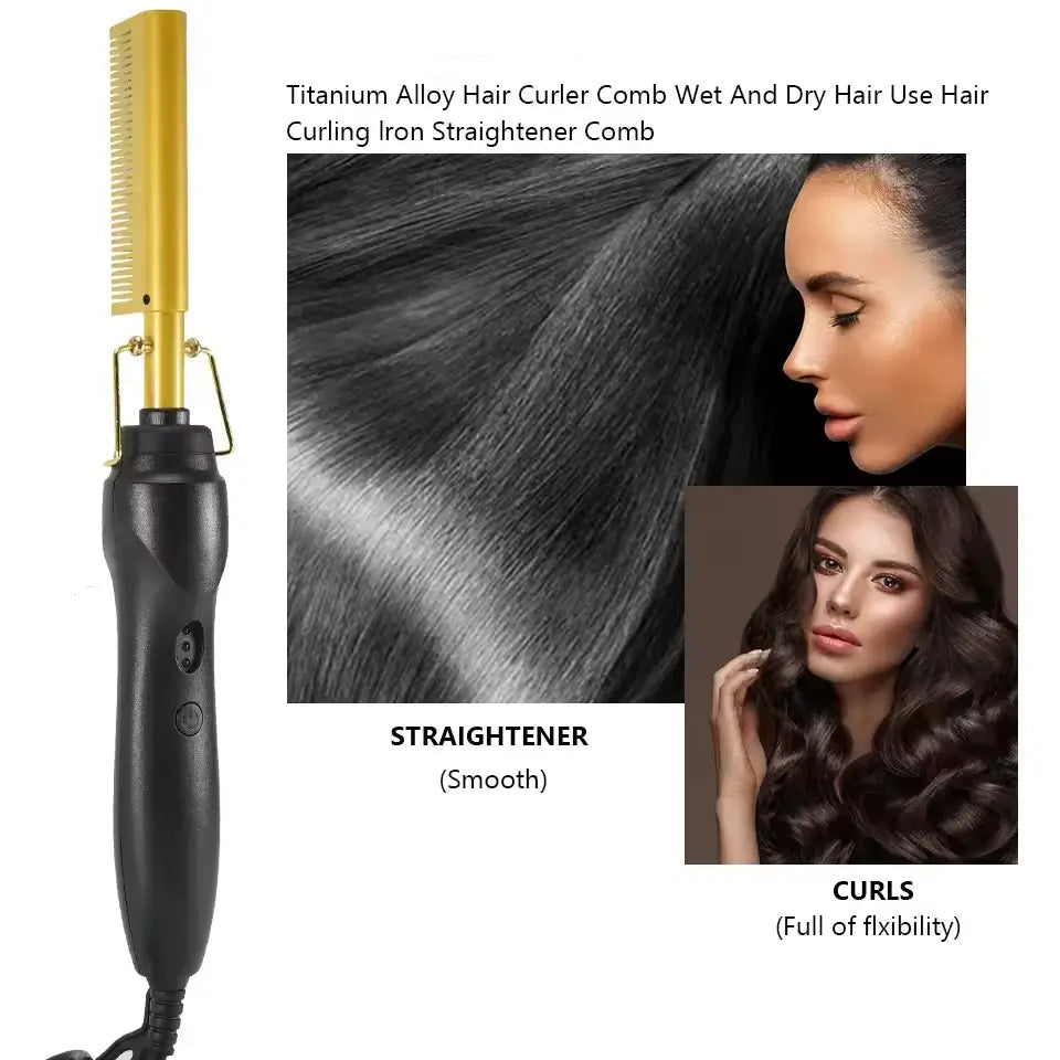 Titanium PRO - ¡Cabello Liso, Brillante y Sin Esfuerzo en Minutos!